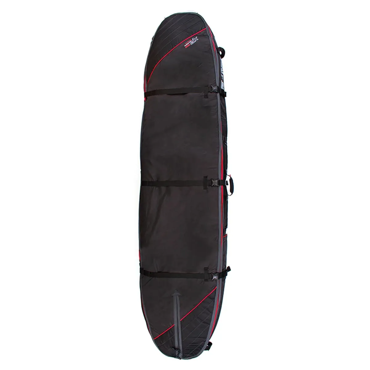 Ocean & Earth Double Coffin Longboard Board Bag - Black/Red